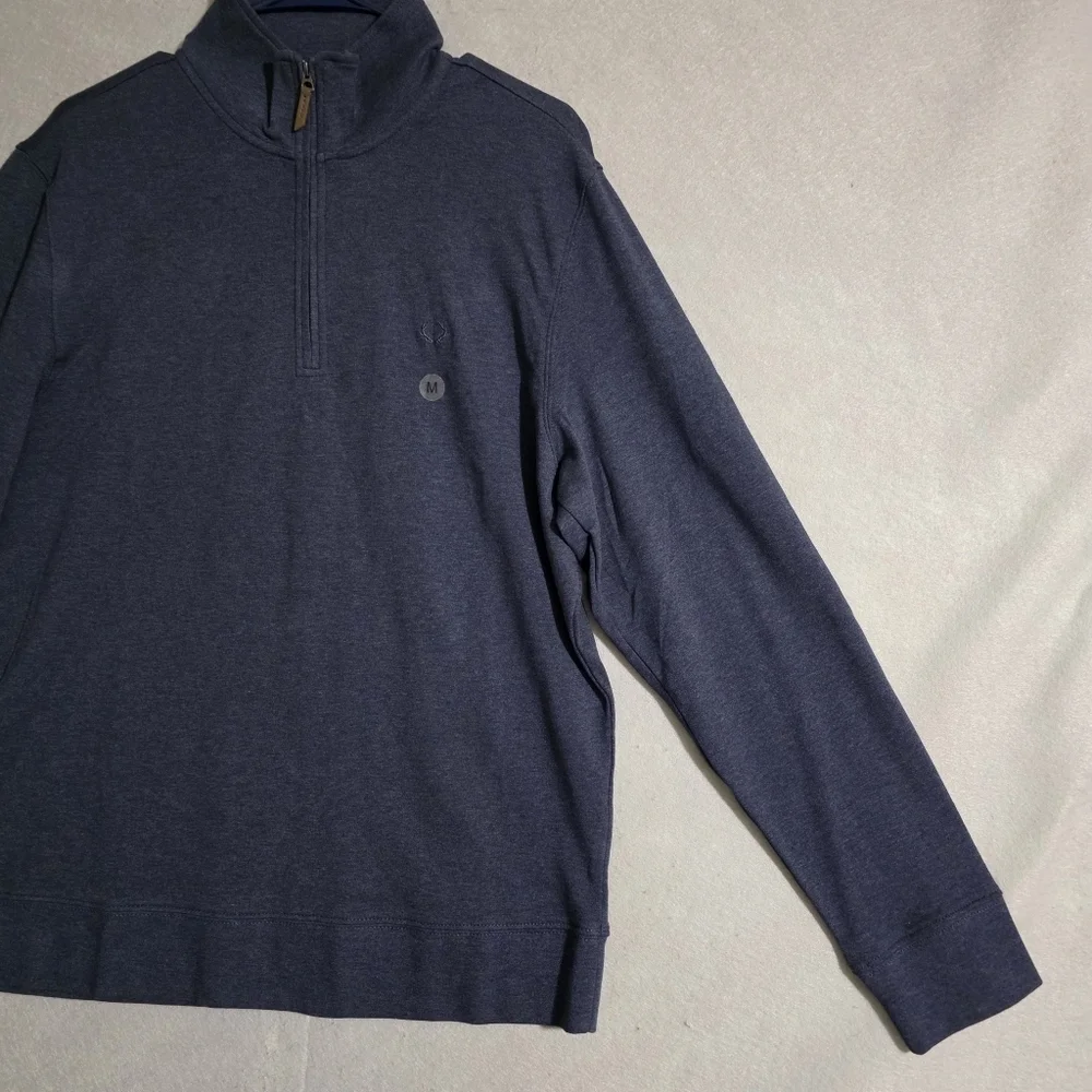 NWT Biltmore Mens Navy 1/4 Zip Pullover Sweatshirt Size Medium
